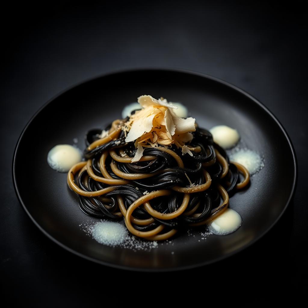 Tagliatelle Nero com Trufa Branca